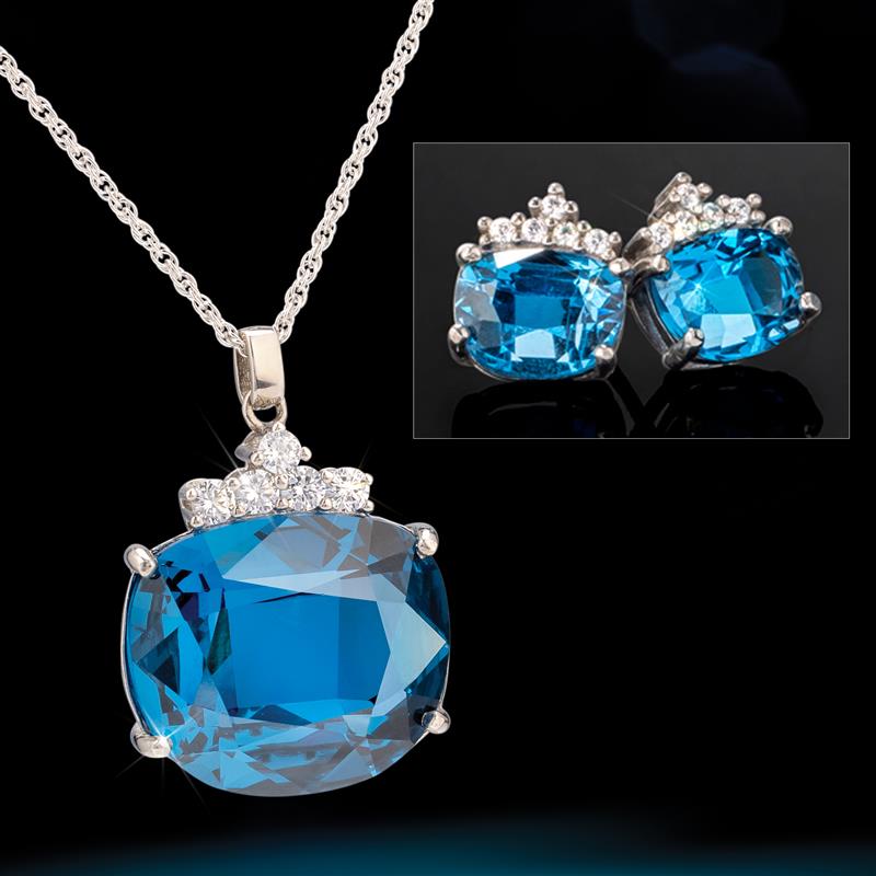 Aspire Pendant, Chain & Earrings